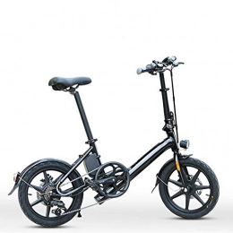 AYHa Bici AYHa Bicicletta elettrica pieghevole per adulti, motore da 250 W Telaio in lega di alluminio da 16 pollici Bicicletta elettrica da viaggio in città Freni a doppio disco a 6 velocità Batteria al litio