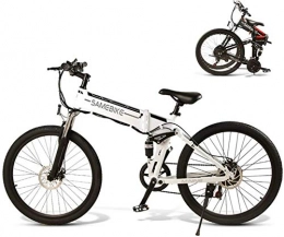 RDJM Bici Bciclette Elettriche, 28" Trekking elettrico / Touring Bike for adulti, 21 velocità con bicicletta elettrica con 10.4Ah / 48V rimovibile agli ioni di litio, Sospensione anteriore, freni a disco doppio