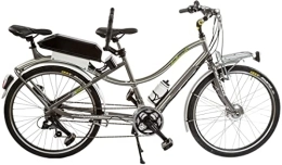 Cicli Puzone Bici BIBICI 26 BICI TANDEM ELETTRICA ALLUMINIO BICICLETTA A DUE POSTI E-BIKE PEDALATA ASSISTITA BATTERIA 417 WH ANSMANN FM4.1 250W SHIMANO 21V MADE IN ITALY ART. E-TANDEM26 (TITANIO)