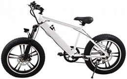 Capacity Bici elettriches Bici da neve elettrica, Adulti Mountain Bike elettrica, 250W Motore 20 pollici 4.0 Ampia pneumatico Snowmobile Battery Rimovibile Batteria Dual Dop Fr.