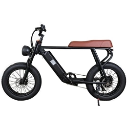 JARONOON Bici Bici da neve elettrica da 20 pollici, adotta batteria al litio da 48 V 15 Ah e forcella anteriore con sospensione pneumatica, luce anteriore grande, entrambi i freni a disco (Stardard)