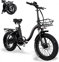 Capacity Bici elettriches Bici da neve elettrica, pieghevole biciclette elettriche per adulti con 48 V 15Ah grande capacità batteria agli ioni di litio 20 nella gomma grassa bi.