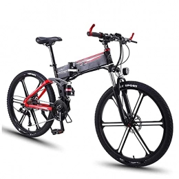 Capacity Bici elettriches Bici da neve elettrica, Pieghevole Bike Electric, 350W 26 '' Adult Alluminio in lega di alluminio Bicicletta elettrica con rimovibile 36V 8Ah Litio-io.
