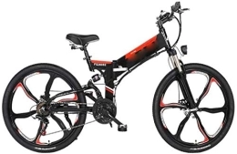 Generic Bici elettriches Bici elettrica Ebike, Bicicletta elettrica Pieghevole Trasporto Mountain Bike elettrica Freno a Doppio Disco Assorbimento degli Urti Pendolari Fitness Shopping all'aperto