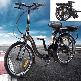 CM67 Bici Bici elettrica Guidare a una velocità massima di 25 km / h City Bike Capacità della batteria agli ioni di litio (AH) 10AH Bici uomo Misura pneumatici 20 pollici, nero