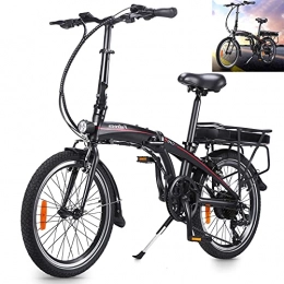 CM67 Bici Bici elettrica Ioni di litio 10AH, LCD, Bicicletta Elettriche Pieghevole, potenza motore 36 V 250 W Bici uomo Velocità 25 km / h carico 120 kg nero Esplora il bellissimo paesaggio