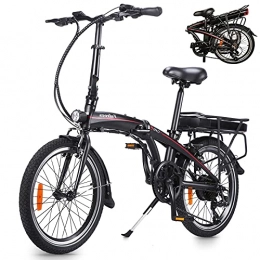 CM67 Bici Bici elettrica Ioni di litio 10AH, LCD, Bicicletta Elettriche Pieghevole, potenza motore 36 V 250 W Bike Velocità 25 km / h carico 120 kg nero Esplora il bellissimo paesaggio