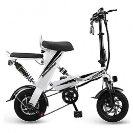 LPsweet Bici elettriches Bici Elettrica, Lega di Alluminio Telaio età Due Ruote Mini Pedal Electric Car Leggero E Alluminio Folding Bike con I Pedali, per Adulti