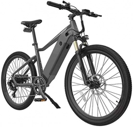 Capacity Bici Bici elettrica per adulti montagna, 250W Motore da 26 pollici Motocicletta elettrica all'aperto, con sedile posteriore impermeabile doppio disco freno a disco 7 velocità mountain bike, rosso, grigio