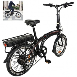 CM67 Bici Bici Elettrica Pieghevole 20' per Adulti Nero, Impermeabile IP54 modalit di guida bici da 250W Ciclomotore Batteria al Litio Per Adulti E Adolescenti Carico massimo: 120 kg