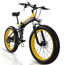 KETELES Bici Bici Elettrica Pieghevole Mtb E-bike Fat Bike, 1000W Bicicletta Elettrica a Pedalata Assistita Unisex Adulto, Batteria Removibile da 48V 15A, Pneumatici da 26” x 4.0”