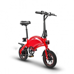 LILIJIA Bici elettriches Bici Elettrica Smart Mountain Per Adulti Bicicletta Elettrica Pieghevole 50 Km Chilometraggio 10ah Batteria Agli Ioni Litio 3 Modalità Guida Con App Per Smartphone 240 W Velocità , Rosso, 36V / 7.5Ah