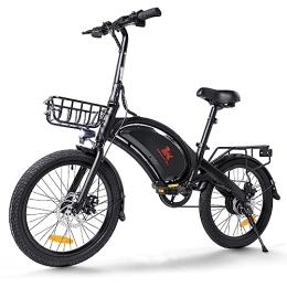 urbetter Bici Bici Elettriche 48V 7.5Ah Bici Elettrica Adulto E-Bici 20 pollici Pneumatici Gonfiabili Bicicletta Elettrica Pieghevole, Kukirin V1 Pro