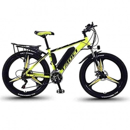 MRSDBTL Bici Bici elettriche per adulti, mountain bike da uomo, biciclette ebike per tutti i terreni, 26 "36V 350W rimovibili bici agli per biciclette ebike, per escursioni in bicicletta all'aperto, Giallo, 10Ah