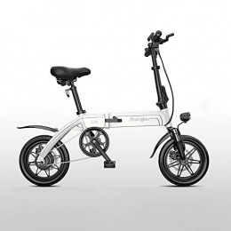 DODOBD Bici Bicicleta Electrica Pieghevole, Bici Elettriche da 14 Pollici - Materiale in Lega di Alluminio Aeronautico Motore da 20 mph 250 W - Campo di Guida 36V6A di 60 Km