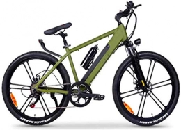 HCMNME Bici elettriches Bicicletta cruiser elettrica pieghevole Bici da neve elettrica, 26 pollici biciclette elettriche biciclette, 48v10a 350 w mountain bike in lega di alluminio telaio per adulti ciclismo sport all'aperto