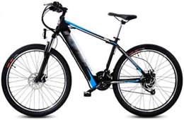 HCMNME Bici elettriches Bicicletta cruiser elettrica pieghevole Bici da neve elettrica, 26 pollici Mountain Mountain Bikes, 27 Velocità Bici Bicicletta Bicicletta Adulto Doppio Disco Disco Sport All'aperto Ciclismo Batteria