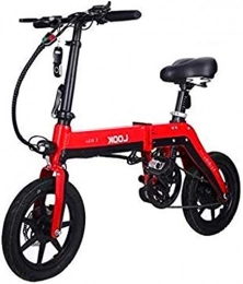 HCMNME Bici Bicicletta cruiser elettrica pieghevole Bici da neve elettrica, bici elettrica pieghevole per adulti, pendolari con, 36V / 10Ah batteria agli ioni di litio con 3 modalità di guida Batteria al litio Be