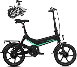 HCMNME Bici Bicicletta cruiser elettrica pieghevole Bici da neve elettrica, Bici elettrica pieghevole per adulti, telaio in lega di magnesio leggera Bike pieghevole con schermo LCD, motore 250W, batteria da 36V 7