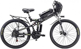 HCMNME Bici Bicicletta cruiser elettrica pieghevole Bici da neve elettrica, bicicletta elettrica, pieghevole elettrico, materiale in acciaio elevato in acciaio al carbonio mountain bike con 26 "super, 21 marcia a