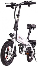 HCMNME Bici Bicicletta cruiser elettrica pieghevole Bici da neve elettrica, biciclette elettriche veloci per adulti leggero in lega di magnesio materiale pieghevole portatile facile da conservare e-bike 36V batte
