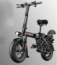 HCMNME Bici Bicicletta cruiser elettrica pieghevole Bici da neve elettrica, biciclette elettriche veloci per adulti pieghevoli biciclette elettriche con 36v 14 pollici, batteria agli ioni di litio per bicicletta