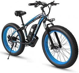 HCMNME Bici Bicicletta cruiser elettrica pieghevole Bici da neve elettrica, mountain bike elettriche per adulti, tutto terrain Mtb ebikes per uomo donne donne signore, 26 pollici di grasso pneumatico e-bike 21 ve