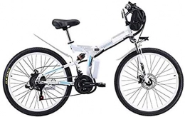 HCMNME Bici Bicicletta cruiser elettrica pieghevole Bici elettrica della neve, 24 / 26 "350 / 500W Bicicletta elettrica Sporting 21 Velocità Gear Ebike Motore ingranaggi senza brushless con batteria al litio imperm