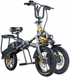 ZJZ Bici elettriches Bicicletta da 350 W, bici elettrica, mountain bike elettrica, bicicletta elettrica da 14 ``, bicicletta da 30 km / h per adulti con batteria al litio, freno a olio idraulico, bicicletta elettrica con
