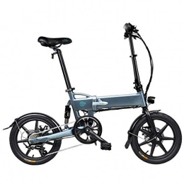 electric bicycle Bici elettriches Bicicletta elettrica 250W Bici con Motore Elettrico 16 Pollici Pieghevole Tre modalità di Guida 25KM / h Pneumatico Pneumatico Biciclette elettriche Leggere in Lega di Alluminio per Adulti, Grigio