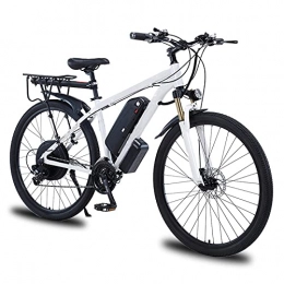 YIZHIYA Bici Bicicletta Elettrica, 29" Bicicletta da montagna elettrica per adulti, E-bike con batteria al litio rimovibile a 21 velocità, Motore da 48V 13Ah 1000W, Freni a doppio disco City Commute Ebike, Bianca