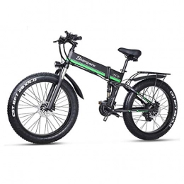 Gaoyanhang Bici elettriches Bicicletta elettrica - 48V e-bike grasso pneumatico di grasso 1000 w brushless motorino pieghevole scooter adulto bicicletta batteria al litio batteria al litio montagna neve ebike ( Color : Green )
