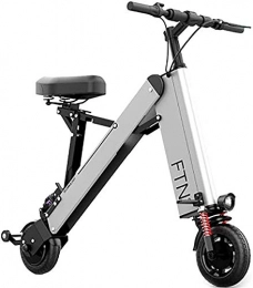 HCMNME Bici Bicicletta Elettrica Bici elettrica pieghevole per adulti, 8 "Bicicletta elettrica / per il pendolarismo Ebike con motore 350W, velocità massima 25 km / h, carico massimo 120kg, 36V batteria al litio