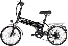 HCMNME Bici elettriches Bicicletta Elettrica Bicicletta elettrica da 20 pollici per adulti, Bici elettrica pieghevole / Bici da pendolarica elettrica con batteria da 48 V 10.5 / 12.5Ah, e professionale 7 velocità Gears Batte