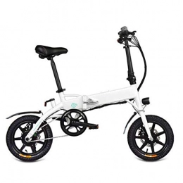 electric bicycle Bici Bicicletta elettrica, Bicicletta elettrica Pieghevole per Adulti Motore da 250 W 36 V Urban Commuter Bicicletta elettrica da Città Pieghevole velocità Massima 25 km / h, Bianca