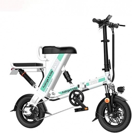 HCMNME Bici elettriches Bicicletta Elettrica Biciclette elettriche pieghevoli per adulti Biciclette per biciclette Ibrido Hybrid Recumbent Bikes da 20 pollici, Batteria al litio 8ah, lega di alluminio, freno a disco, rimovib