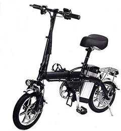 HCMNME Bici Bicicletta Elettrica Biciclette elettriche veloci per adulti 14 "Bici elettrica pieghevole con batteria al litio da 48 V 10Ah 350W Motore ad alta velocità per adulti Batteria al litio Beach Cruiser pe