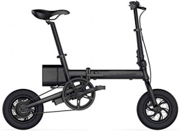 HCMNME Bici Bicicletta Elettrica Bike elettrica da 250W, Bike elettrica per adulti 36V / 6Ah, Bicicletta elettrica pieghevole da 12 "Bicicletta elettrica pieghevole 25km / h con batteria di litio rimovibile Batte