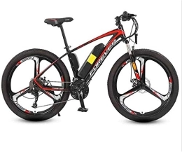 RDJM Bici Bicicletta elettrica, Electric Mountain Bike Litio Life Life Facile arrampicata Bicicletta elettrica Litio Tre-Knife integrata Ruota Nero, 8ah Batteria al litio Beach Cruiser per adulti (Dimensioni: 1