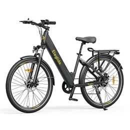 Eleglide Bici Bicicletta Elettrica Eleglide T1 Step-Thru Grigio, Batteria Rimovibile 12, 5Ah, Autonomia da 100Km, 27, 5" Bicicletta Elettrica da Trekking Con Portapacchi posteriore, Coppia 50N.M