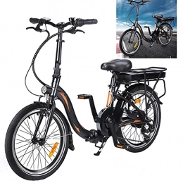CM67 Bici Bicicletta elettrica Guidare a una velocità massima di 25 km / h Biciclette elettriche Capacità della batteria agli ioni di litio (AH) 10AH Bike Misura pneumatici 20 pollici, nero