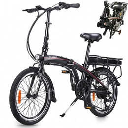 CM67 Bici Bicicletta elettrica Ioni di litio 10AH, LCD, City Bike Pieghevole, potenza motore 36 V 250 W Bici uomo Velocità 25 km / h carico 120 kg nero Esplora il bellissimo paesaggio