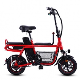 GJBHD Bici Bicicletta Elettrica Mini Batteria Al Litio Pieghevole Per Auto Elettrica Per Adulti Aiuta L'automobile a Batteria Piccola Genitore-figlio 60-80KM Durata Della Batteria 16AH red 120CM*113CM*76CM