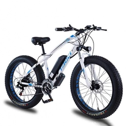 YZ-YUAN Bici Bicicletta elettrica Mountain Bike Scooter Motoslitta Pneumatico grasso 48V 350W Batteria al litio Pedale del cambio Freno a disco ausiliario idraulico per tutti i terreni 26 pollici A 36V10AH350W