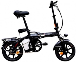 ZJZ Bici elettriches Bicicletta elettrica per adulti Bicicletta elettrica pieghevole da 14 pollici con batteria agli ioni di litio rimovibile da 48 V / 20 Ah per spostamenti in città Ciclismo all'aperto Allenamento di via