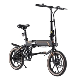 Bicicletta Elettrica Pieghevole, 250 W Motore e Batteria al Litio Rimovibile da 42 V, Welocia Massima 25 km/h, Portata fino a 40-50 km, 16" Bicicletta Elettrica con Pedali Assist