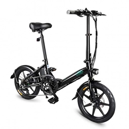 Wakects Bici Bicicletta Elettrica Pieghevole, 25km / h Bicicletta Elettrica per Adulto, 16 Pollici Ruota Bici Elettrica Motore Brushless con Batteria 10.5Ah, con Pedalata Assistita, 3 modalit di Lavoro, 250W