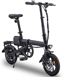 ZJZ Bici elettriches Bicicletta elettrica pieghevole da 12 pollici per adulti, bici elettrica pieghevole leggera con batteria da 350 W / 36 V Velocità massima 25 km / h per adulti e adolescenti e pendolari, il carico mass