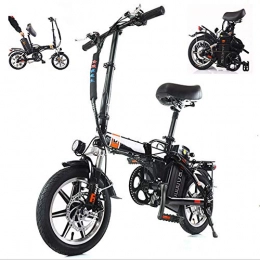 Bicicletta Elettrica Pieghevole Leggera da 48 V / 250 W / 14 Pollici per Adulti, Auto Elettrica Pieghevole Intelligente, per La Guida di Serie Portatili con Batteria da 10-20 Ah,15AH