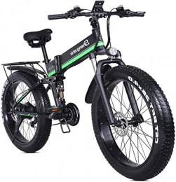 ZJZ Bici elettriches Bicicletta elettrica pieghevole per adulti Bicicletta elettrica da 26 pollici / Bicicletta per pendolari con motore da 1000 W Batteria 48 V 12, 8 Ah Trasmissione professionale a 21 velocità Ingranaggi
